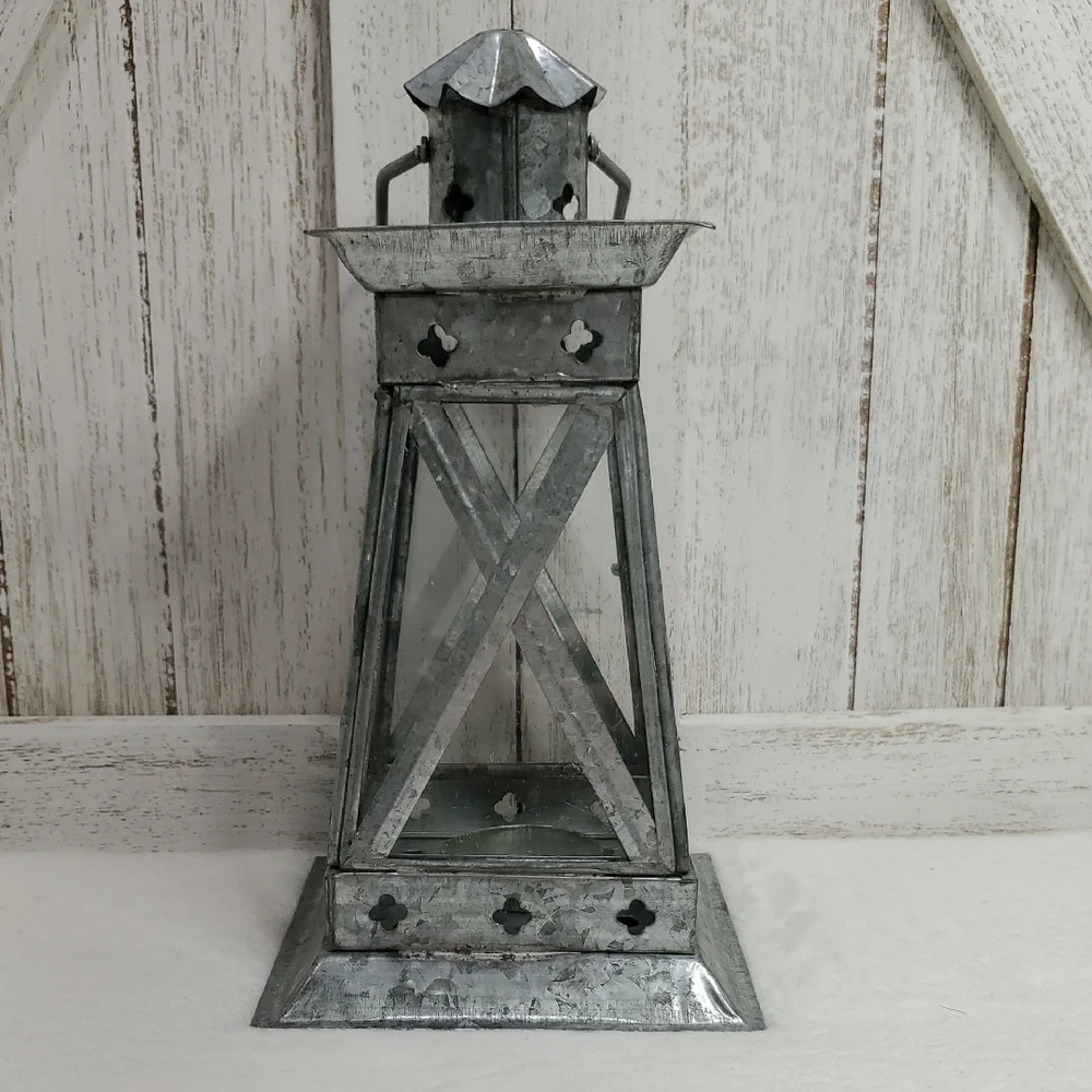 Metal Lantern Beach Coastal Nautical